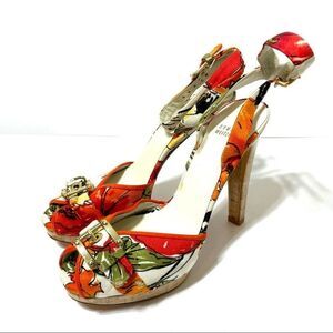 Stuart Weitzman Stout Platform Heels Tropical